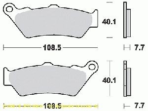 TRW Bremsbelagsatz, Sintermetall, mit ABE, MCB671SH