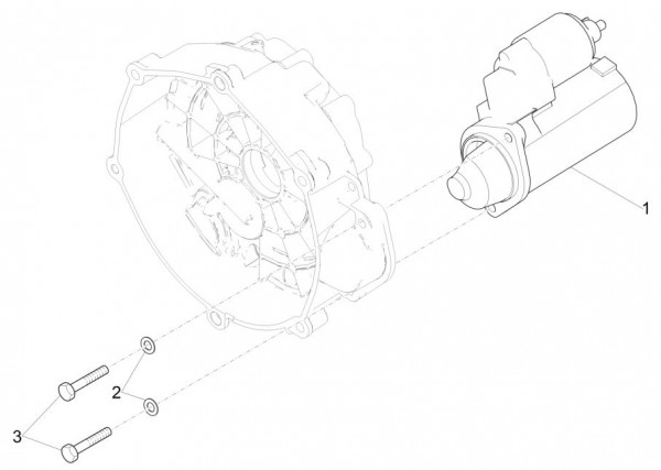 Motor Anlasser - Moto-Guzzi V 9 850ccm 4T 4V AC 2016- ZGULHA00