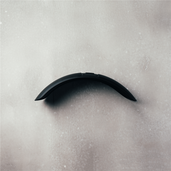 Original Kotflügel Dark Rider, vorne, schwarz für Moto Guzzi V9 Bobber / Roamer