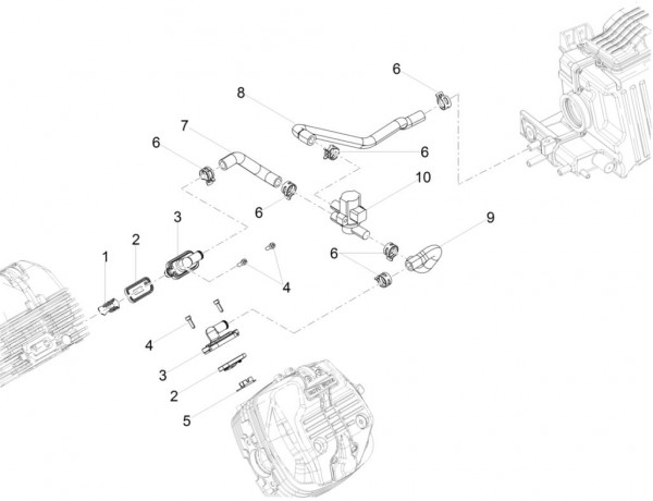 Motor Sekundärluftsystem - Moto-Guzzi V 9 850ccm 4T 4V AC 2016- ZGULH000
