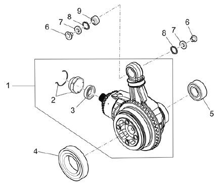 Motor Getriebe III - Moto-Guzzi Breva 1100ccm 4T AC 2005- ZGULPA
