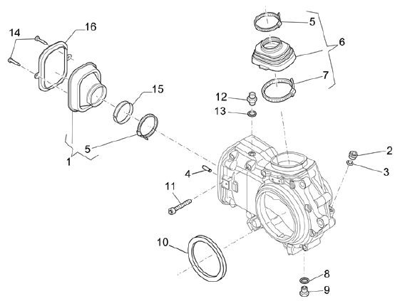 Motor Getriebe II - Moto-Guzzi Breva 1100ccm 4T AC 2007- ZGULPA