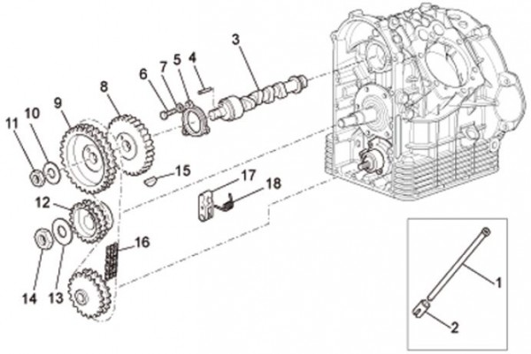 Motor Steuerung - Moto-Guzzi Bellagio 940ccm 4T AC 2008- ZGULY000