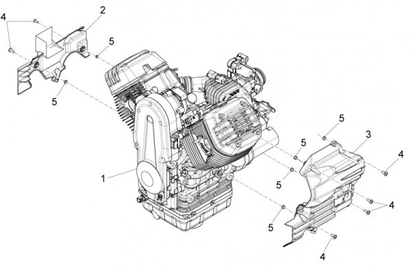 Motor Motor - Moto-Guzzi Audace 1400ccm 4T 8V AC 2016- ZGULC000