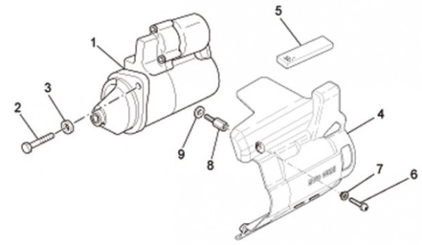Motor Anlasser - Moto-Guzzi Bellagio 940ccm 4T 2V AC 2008- ZGULYA00