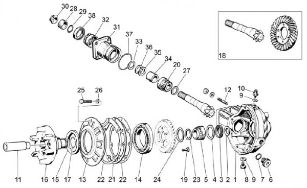 Motor Getriebe II - Moto-Guzzi Breva 750ccm 4T AC 2004- ZGULL