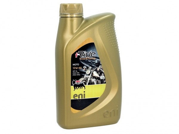 Eni Motoröl 4 Takt, 10W/40, i-Ride moto, teilsynthetisch, 1 l