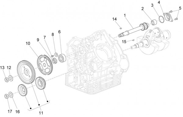 Motor Steuerung - Moto-Guzzi Audace 1400ccm 4T 8V AC 2015- ZGULC000