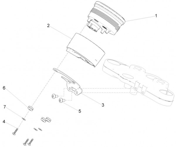 Lenker Cockpitinstrumente - Moto-Guzzi V 9 850ccm 4T 4V AC 2016- ZGULH000