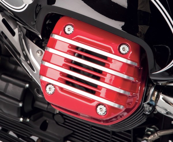 Original Abdeckung für Zylinderkopf (Paar), rot für Moto Guzzi Eldorado