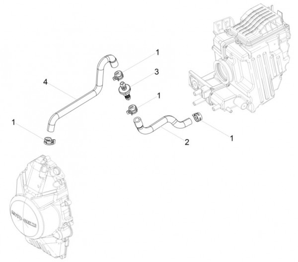 Motor Blow by - Moto-Guzzi V 9 850ccm 4T 4V AC 2016- ZGULH000