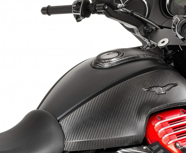 Carbon Tankabdeckung für Moto Guzzi MGX 21