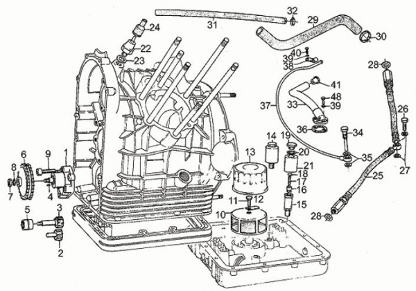 Motor Ölpumpe - Moto-Guzzi 850 T5 850ccm 4T AC 1988- ZGUVR