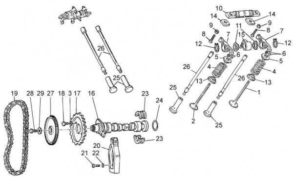 Motor Steuerung - Moto-Guzzi V 7 750ccm 4T 4V AC 2014- ZGULWH02