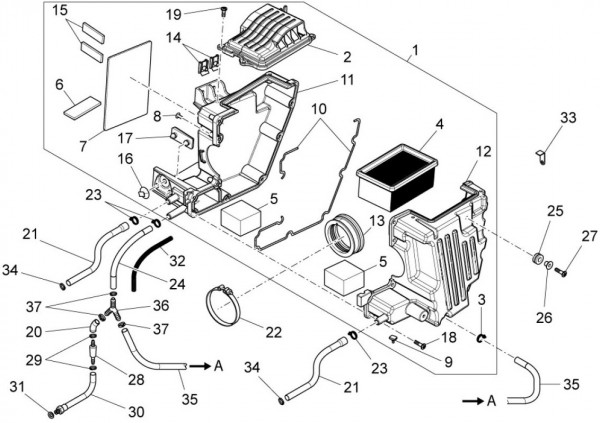 Motor Luftfilter - Moto-Guzzi V 7 750ccm 4T 4V AC 2015- ZGULWV01