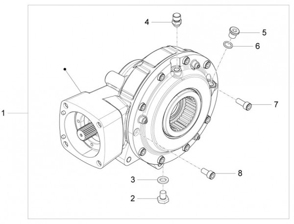 Motor Getriebe - Moto-Guzzi Audace 1400ccm 4T 8V AC 2015- ZGULC000