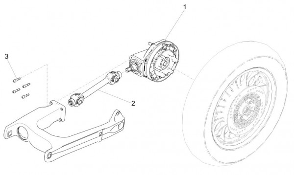 Motor Getriebe - Moto-Guzzi V 9 850ccm 4T 4V AC 2016- ZGULHA00