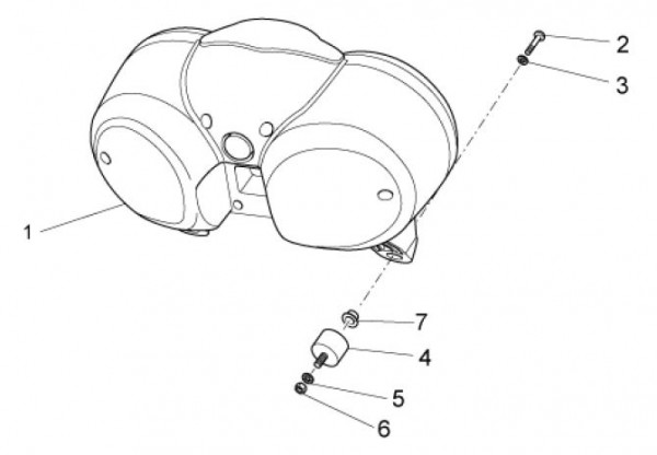Lenker Cockpitinstrumente - Moto-Guzzi V 7 750ccm 4T 4V AC 2013- ZGULWV00