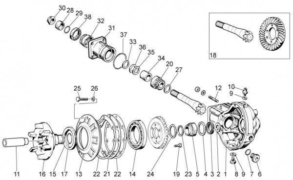 Motor Getriebe II - Moto-Guzzi V 7 750ccm 4T 4V AC 2013- ZGULWH02