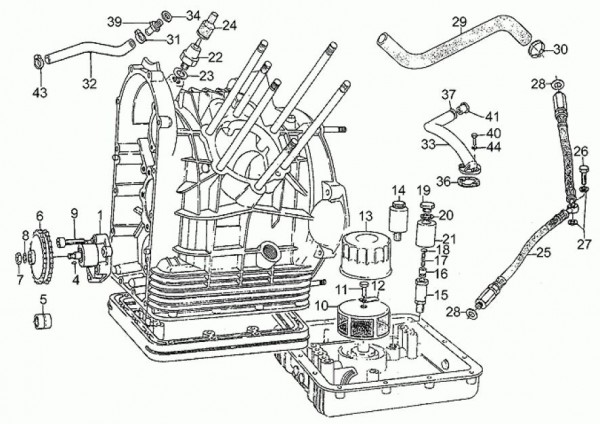 Motor Ölpumpe - Moto-Guzzi S 1000ccm 4T AC 1992- ZGUVV