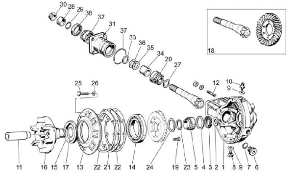 Motor Getriebe II - Moto-Guzzi V 7 750ccm 4T 4V AC 2013- ZGULWG02