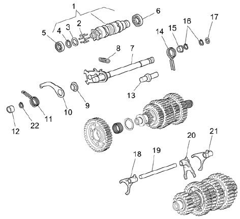 Motor Schaltgabel - Moto-Guzzi Breva 850ccm 4T AC 2006- ZGULPB