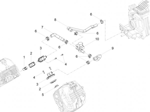 Motor Sekundärluftsystem - Moto-Guzzi V 9 850ccm 4T 4V AC 2016- ZGULHA00