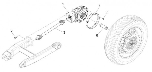 Motor Getriebe - Moto-Guzzi Audace 1400ccm 4T 8V AC 2016- ZGULC000