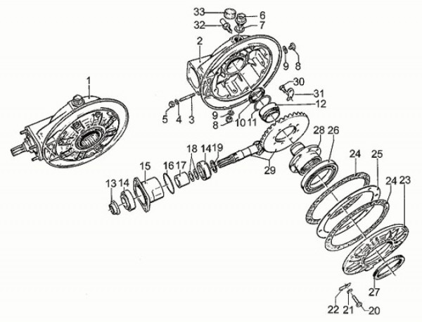 Motor Getriebe - Moto-Guzzi 850 T5 850ccm 4T AC 1985- ZGUVR