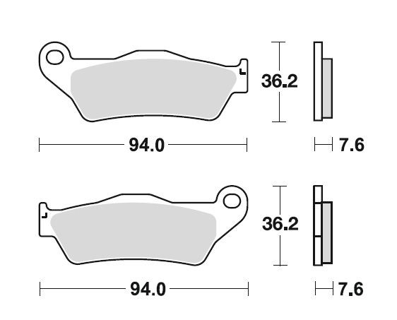 TRW Bremsbelagsatz, organisch, mit ABE, MCB648EC
