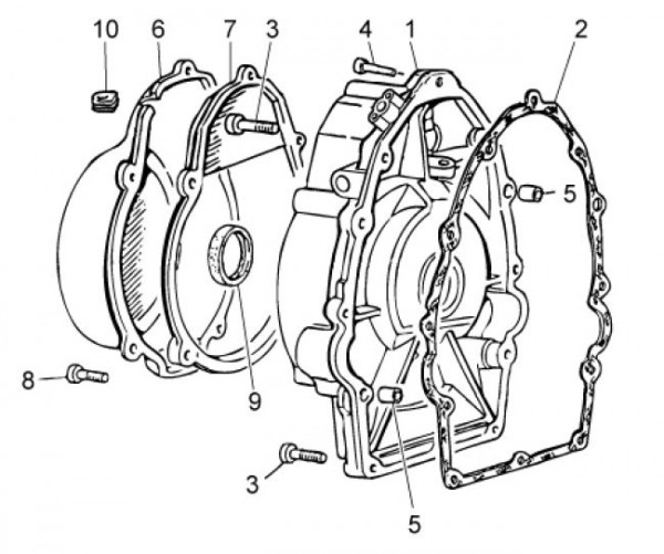Motor Gehäusedeckel - Moto-Guzzi V 7 750ccm 4T 4V AC 2014- ZGULWH02