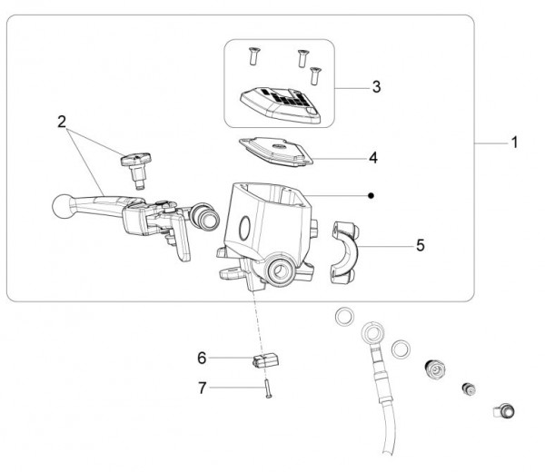 Lenker Lenker rechts - Moto-Guzzi Audace 1400ccm 4T 8V AC 2016- ZGULC000