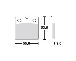 TRW Bremsbelagsatz, organisch, mit ABE, MCB19RQ