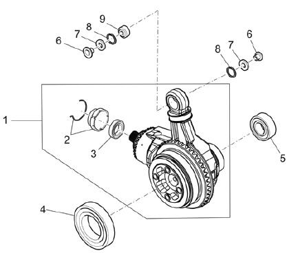 Motor Getriebe III - Moto-Guzzi Breva 850ccm 4T AC 2007- ZGULPE