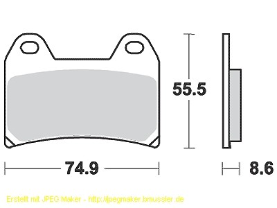TRW Bremsbelagsatz, Rennsport Carbon, ohne Gutachten, MCB683SCR