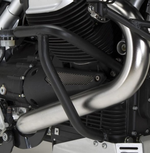 Motorschutzbügel, schwarz für Stelvio 1200 original Moto Guzzi