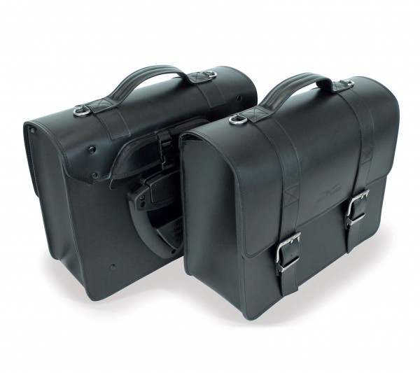 Seitentasche, schwarz für Moto Guzzi V7 III/ V9 Bobber / Roamer/ Audace