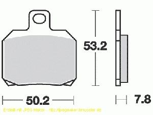 TRW Bremsbelagsatz, organisch, mit ABE, MCB700RQ