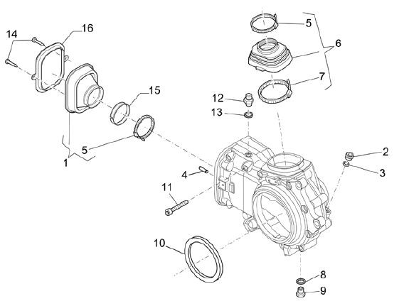 Motor Getriebe II - Moto-Guzzi Breva 850ccm 4T AC 2006- ZGULPB