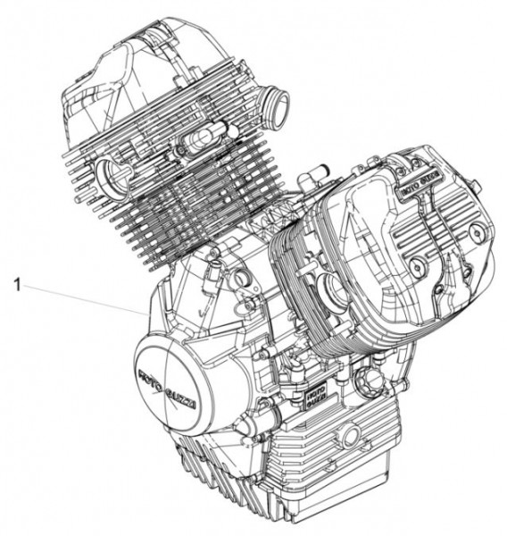 Motor Motor - Moto-Guzzi V 9 850ccm 4T 4V AC 2016- ZGULHA00