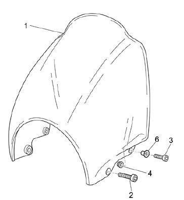 Fahrgestell Frontschild - Moto-Guzzi Breva 750ccm 4T AC 2003- ZGULL