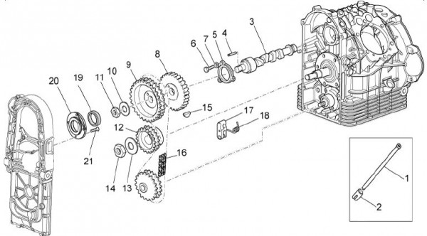 Motor Steuerung - Moto-Guzzi Breva 1200ccm 4T AC 2007- ZGULPG